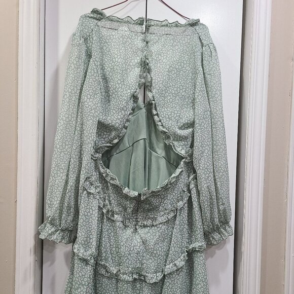 💰Make an offer, bundle and save💰 NWOT light green ruffle dress - Picture 5 of 7